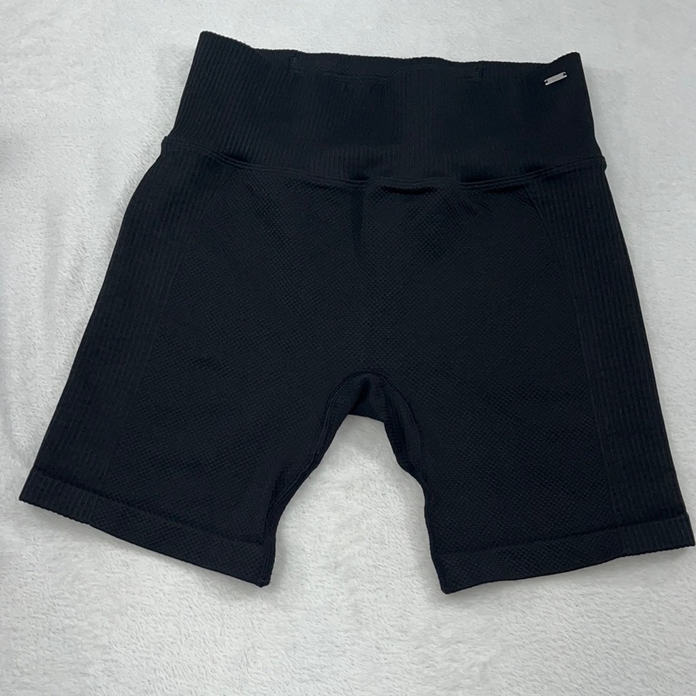 PINK VS Black Small Womens Athletic Shorts,‎ Hidden Pocket
